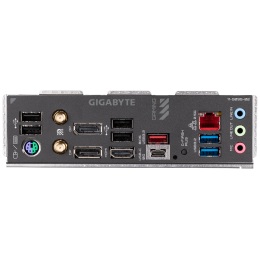 Материнская плата Gigabyte B650M GAMING X AX, Socket AM5, AMD B650, 4xDDR5-5200, HDMI+DP+DP, 1xPCI-Ex16, 1xPCI-Ex1, 4xSATA3(RAID 0/1/10), 2xM.2, 8 Ch Audio, 2.5GLan, WiFi, (4+4)xUSB2.0, (3+2)xUSB3.2, (1+1)xUSB3.2 Type-C™, 1xPS/2, mATX, RTL {}